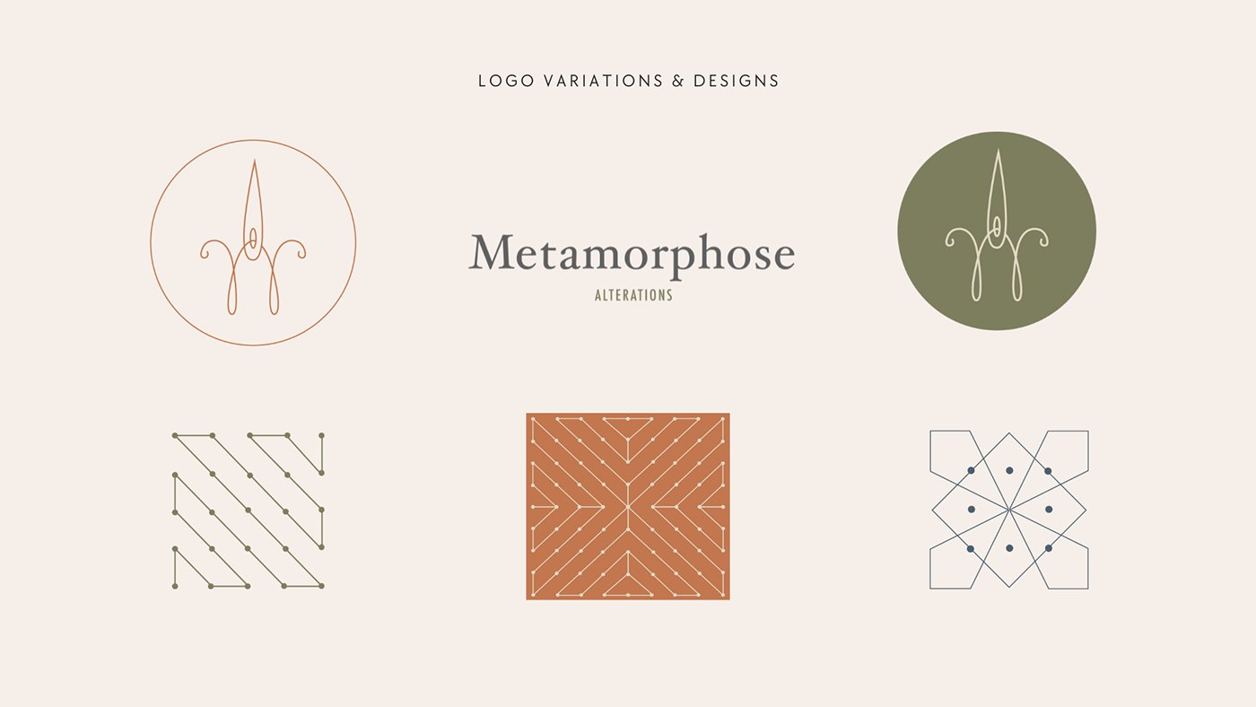 Logo variations and the three stitch patterns