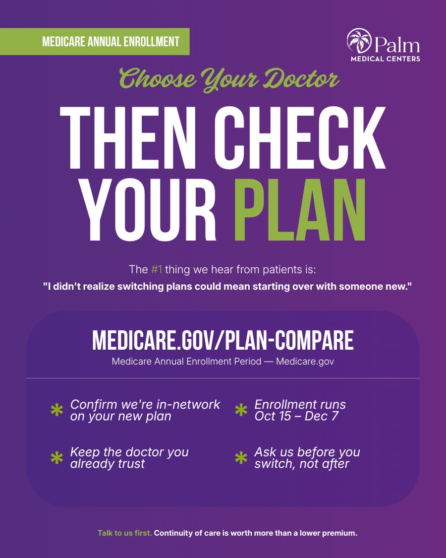Palm Medical Centers & Palm Primary Care social post