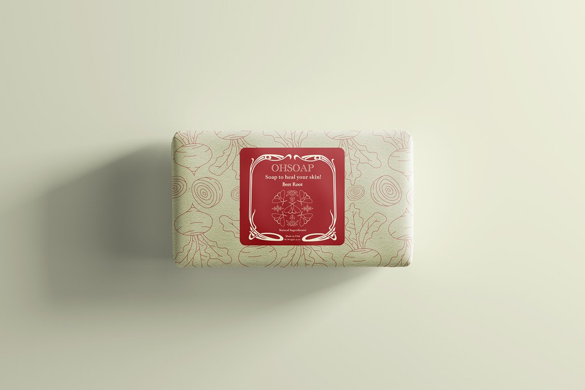 Beet root soap